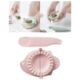 Maxbell Dumpling Pressing Tools Baking Pressing Tools Dumplings Making Tool for Kitchen Dumpling Pierogi Pink