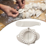 Maxbell Dumpling Pressing Tools Baking Pressing Tools Dumplings Making Tool for Kitchen Dumpling Pierogi Beige