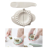 Maxbell Dumpling Pressing Tools Baking Pressing Tools Dumplings Making Tool for Kitchen Dumpling Pierogi Beige