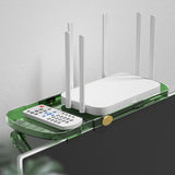 Maxbell Screen Top Shelf Mount TV Screen Top Storage Rack for Cellphone Stand Router Green