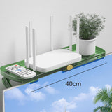 Maxbell Screen Top Shelf Mount TV Screen Top Storage Rack for Cellphone Stand Router Green