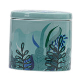 Maxbell Kitchen Jar Exquisite Glaze Canister Storage Jar for Serving Nuts Tea Leaves Blue