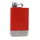 Maxbell Stainless Steel Hip Flask Drinkware Water Bottle for Outdoor Fitness Wedding red