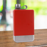 Maxbell Stainless Steel Hip Flask Drinkware Water Bottle for Outdoor Fitness Wedding red