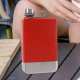 Maxbell Stainless Steel Hip Flask Drinkware Water Bottle for Outdoor Fitness Wedding red