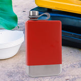 Maxbell Stainless Steel Hip Flask Drinkware Water Bottle for Outdoor Fitness Wedding red