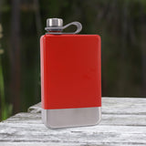 Maxbell Stainless Steel Hip Flask Drinkware Water Bottle for Outdoor Fitness Wedding red