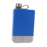 Maxbell Stainless Steel Hip Flask Drinkware Water Bottle for Outdoor Fitness Wedding blue