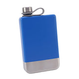Maxbell Stainless Steel Hip Flask Drinkware Water Bottle for Outdoor Fitness Wedding blue