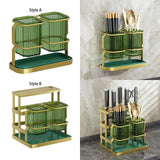 Maxbell Kitchen Utensil Holder Tableware Stand Cooking Utensil Holder Chopstick Cage Style A