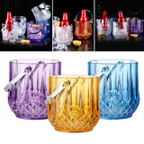 Maxbell Ice Bucket Wine Bucket for Home Freezer Cocktail Bar Party Champagne Bottles Brown