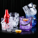 Maxbell Ice Bucket Wine Bucket for Home Freezer Cocktail Bar Party Champagne Bottles Brown