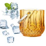 Maxbell Ice Bucket Wine Bucket for Home Freezer Cocktail Bar Party Champagne Bottles Brown