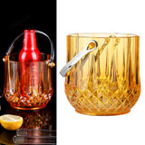 Maxbell Ice Bucket Wine Bucket for Home Freezer Cocktail Bar Party Champagne Bottles Brown