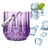 Maxbell Ice Bucket Wine Bucket for Home Freezer Cocktail Bar Party Champagne Bottles Violet