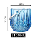 Maxbell Ice Bucket Wine Bucket for Home Freezer Cocktail Bar Party Champagne Bottles Blue