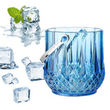 Maxbell Ice Bucket Wine Bucket for Home Freezer Cocktail Bar Party Champagne Bottles Blue