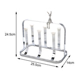 Maxbell Water Cup Rack Durable Mug Holder Rack for Restaurants Home Decor Countertop Tray not included