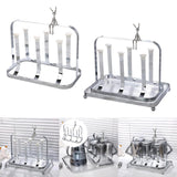 Maxbell Water Cup Rack Durable Mug Holder Rack for Restaurants Home Decor Countertop Tray not included