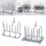Maxbell Water Cup Rack Durable Mug Holder Rack for Restaurants Home Decor Countertop Tray not included