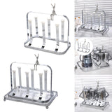 Maxbell Water Cup Rack Durable Mug Holder Rack for Restaurants Home Decor Countertop Tray not included