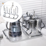 Maxbell Water Cup Rack Durable Mug Holder Rack for Restaurants Home Decor Countertop Tray not included