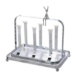 Maxbell Water Cup Rack Durable Mug Holder Rack for Restaurants Home Decor Countertop with small tray
