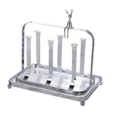 Maxbell Water Cup Rack Durable Mug Holder Rack for Restaurants Home Decor Countertop with small tray