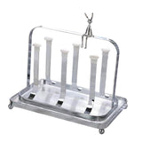 Maxbell Water Cup Rack Durable Mug Holder Rack for Restaurants Home Decor Countertop with small tray