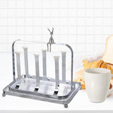 Maxbell Water Cup Rack Durable Mug Holder Rack for Restaurants Home Decor Countertop with small tray