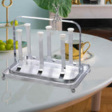 Maxbell Water Cup Rack Durable Mug Holder Rack for Restaurants Home Decor Countertop with small tray