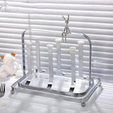 Maxbell Water Cup Rack Durable Mug Holder Rack for Restaurants Home Decor Countertop with small tray