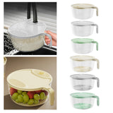 Maxbell Rice Washing Filter Strainer Basket Cleaning Tools for Peas Spinach Potatoes Yellow S