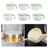 Maxbell Rice Washing Filter Strainer Basket Cleaning Tools for Peas Spinach Potatoes Yellow S