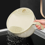 Maxbell Rice Washing Filter Strainer Basket Cleaning Tools for Peas Spinach Potatoes Yellow S
