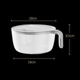 Maxbell Rice Washing Filter Strainer Basket Cleaning Tools for Peas Spinach Potatoes White S