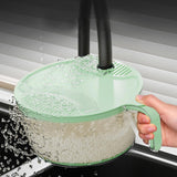 Maxbell Rice Washing Filter Strainer Basket Cleaning Tools for Peas Spinach Potatoes Green S