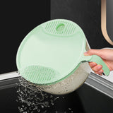 Maxbell Rice Washing Filter Strainer Basket Cleaning Tools for Peas Spinach Potatoes Green S