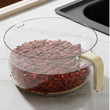 Maxbell Rice Washing Filter Strainer Basket Cleaning Tools for Peas Spinach Potatoes Yellow L