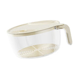 Maxbell Rice Washing Filter Strainer Basket Cleaning Tools for Peas Spinach Potatoes Yellow L