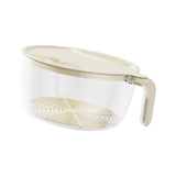 Maxbell Rice Washing Filter Strainer Basket Cleaning Tools for Peas Spinach Potatoes Yellow L