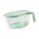 Maxbell Rice Washing Filter Strainer Basket Cleaning Tools for Peas Spinach Potatoes Green L