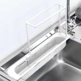 Maxbell Telescopic Sink Tidy Holder Telescoping Sink for Kitchen Home Bathroom grey