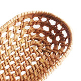 Maxbell Rattan Bread Basket Wicker Woven Basket for Vegetables Snacks Fruits Medium
