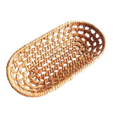 Maxbell Rattan Bread Basket Wicker Woven Basket for Vegetables Snacks Fruits Medium