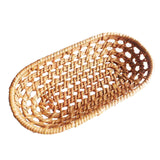 Maxbell Rattan Bread Basket Wicker Woven Basket for Vegetables Snacks Fruits Medium