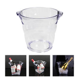 Maxbell Champagne Wine Bucket Portable ice Cube Container for Bar Beach Parties 4L