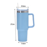 Maxbell Thermal Mug 40oz Portable Stainless water Bottle for Men Light blue