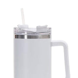 Maxbell Thermal Mug 40oz Portable Stainless water Bottle for Men White