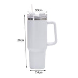 Maxbell Thermal Mug 40oz Portable Stainless water Bottle for Men White